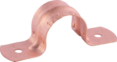 HoldRite 12 Inch Copper 2Hole Strap 50 Pack Pipe Support CPS05050