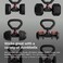 Jayflex Hyperbell Rotating Kettlebell Grip for Dumbbells  Adjustable Weight Dumbbell Grips for Work from Home Fitness  100 lb Capacity Converter for Kettlebells and Home Workouts