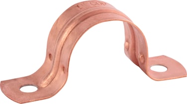 HoldRite 1 Inch Copper 2Hole Strap 5 Pack Pipe Support CPS0100Z5