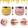 2PCS Bee Lip Balm Honey Pot Honey  Strawberry Propolis Moisturizing Hydrating  Prevention Dry and Cracked Lip Scrubs Exfoliator
