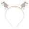 NVENF Easter Headband for Women Girls Cute Bunny Hairband Rhinestone Rabbit Head Bopper Crystal Easter Headwear Party Favors Gift Silver Bunny