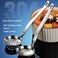 Collfa Soup Ladle Metal SUS304 Stainless Steel Ladles Spoon And Slotted Colander Spoon Set Small Soup Ladle With Holes Strainer Scoop Ladles For Serving Gravy Hot Pot Or Restaurant2 Piece Set