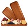 Solid Acacia Wood Serving Trays 14 x 55 inches Rectangular Wooden Large Serving Platters for Food Wooden Tray for Charcuterie Appetizer Serving Tray Wood Tray Cheese Board Set of 3 Plates