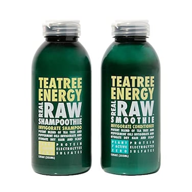 Real Raw Tea Tree Shampoo  Conditioner set  Cleanse Hydrate  Invigorate  No Water 100 Pure Aloe Juice  Coconut Water  Sulfate  Paraben Free