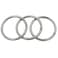 DGOL 3 packs 4 inch Strong Welded O Ring 304 Stainless Steel Round Ring Buckles Wire Thickness 516 inch