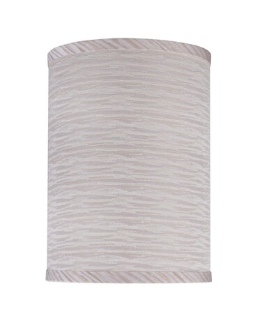 Aspen Creative 31027A Transitional Hardback Drum Cylinder Shape Spider Construction Lamp Shade in Striped 8 wide 8 x 8 x 11