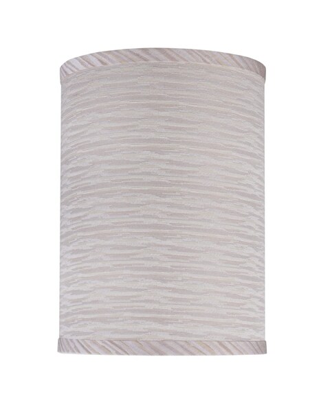 Aspen Creative 31027A Transitional Hardback Drum Cylinder Shape Spider Construction Lamp Shade in Striped 8 wide 8 x 8 x 11