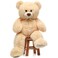 DOLDOA 36 Giant Teddy Bear Soft Stuffed Animals Plush Big Bear Toy for Kids and Girlfriend Beige