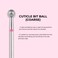 Kiara Sky Cuticle Bit and Bundle  Diamond Cuticle Drill Bits  Long Lasting Nail Drill Bits  Professional Cleaner Tool for Under Nails Cuticle Bit Bundle