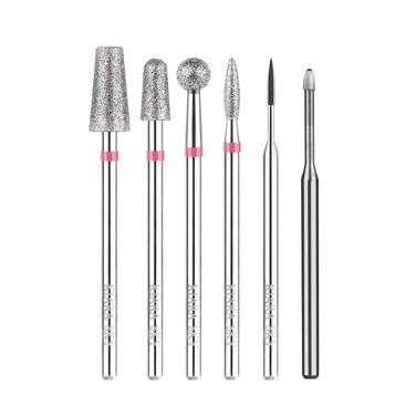 Kiara Sky Cuticle Bit and Bundle  Diamond Cuticle Drill Bits  Long Lasting Nail Drill Bits  Professional Cleaner Tool for Under Nails Cuticle Bit Bundle