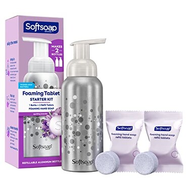 Softsoap Hand Soap Tablets Sparkling Lavender Starter Kit with Pump and 2 Tabs