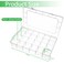 Gbivbe Large 24 Grids Plastic Organizer Box Adjustable DividersClear Storage Box for Jewelry Art DIY Crafts Washi Tapes Beads and Small Parts