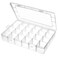 Gbivbe Large 24 Grids Plastic Organizer Box Adjustable DividersClear Storage Box for Jewelry Art DIY Crafts Washi Tapes Beads and Small Parts