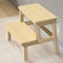 HOUCHICS Wooden Step Stool for Adults Kids Solid Wood Bed Step Stool MultiPurpose 2Step Stool for Kitchen Bed Bathroom with 260lb Load Capacity