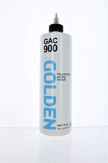 Golden Acrylic Polymer GAC900 Heat Set Fabric Painting Medium  16 oz Cylinder