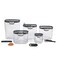 ProKeeper 9 Piece Clear Plastic Airtight Food Flour and Sugar Bakers Kitchen Storage Organization Container Canister Set with Magnetic Accessories