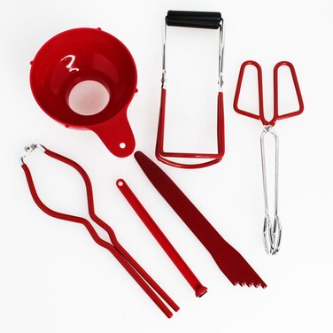 Mirro Tool Set Canning Kit 6 Piece Red