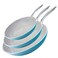 GOTHAM STEEL Ocean Cookware 3 Piece Set Aqua Blue