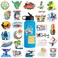 50Pcs Surf Stickers for Water Bottles Surfing Laptop Stickers for Teens GirlsBoys Beach Waterproof Vinyl Stickers