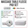 JJ CARE Premium Massage Table Fleece Pad Set  30x72 Massage Table Wool Cover and 16x17 Fleece Massage Face Cover 570gsm Padded Massage Table Cover Fleece Massage Table Cover Fleece Pad Set