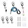 6 PCS Dog Paw Shaped Dog Leash Hook for Wall Metal Leash Holder Wall Mounted Hanger for Coat Key Entryway Hallway Kitche Office