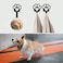 6 PCS Dog Paw Shaped Dog Leash Hook for Wall Metal Leash Holder Wall Mounted Hanger for Coat Key Entryway Hallway Kitche Office