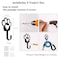 6 PCS Dog Paw Shaped Dog Leash Hook for Wall Metal Leash Holder Wall Mounted Hanger for Coat Key Entryway Hallway Kitche Office