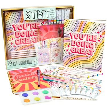 STMT DIY Artist Stationery Set Art Journal Kit Watercolor Kit DIY Journaling Set for Girls Ages  8