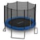 SereneLife 81012 FT Outdoor Recreational Backyard Stable Strong Heavy Duty Trampoline with Safety Enclosure Net AntiRust Coating Kids and Adults Spring Cover Padding