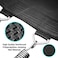 SereneLife 81012 FT Outdoor Recreational Backyard Stable Strong Heavy Duty Trampoline with Safety Enclosure Net AntiRust Coating Kids and Adults Spring Cover Padding