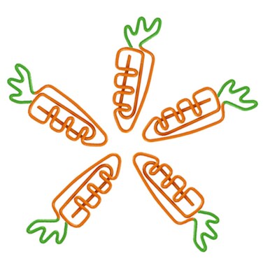 YYANGZ 20PCS Cute Fruit Carrot Cartoon Radish Note Clip Clips Cute Paper Clips Office Stationery School Useful Children Great Birthday Gift