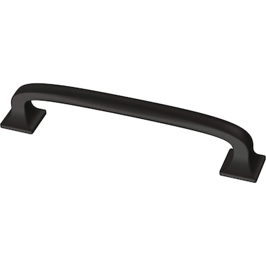 Franklin Brass Lombard 1Pack Cabinet Handles 4 Hole to Hole Matte Black Kitchen Cabinet Pulls Drawer Handles Cabinet Hardware Dresser Drawer Pulls P29613KFBC