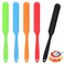 5Pcs Silicone Jar Spatulas  Cake Cream Spatulas Set 98 inch NonStick Heat Resistant Mixing Butter Spatulas Baking Scrapers for Jars Blenders Cooking Stirring 5 Color