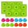 12Pack Mini Silicone Baking Cups Cupcake Liners Pumpkin Muffin Cups Cake Molds And 6 Cavities NonStick Donut Pan Silicone Fancy Dessert Mold Jello and Mini Cakes