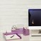 BOLDFOX Office Supplies Purple Desk Organizers and Accessories Cute Desktop Organizer Set for Women and Girls