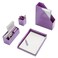 BOLDFOX Office Supplies Purple Desk Organizers and Accessories Cute Desktop Organizer Set for Women and Girls
