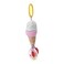 Manhattan Toy Cherry Blossom Days Ice Cream Cone Travel Toy with Rattle Ring Cone Rattle and Textured BPA Free Teether