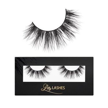 Lilly Lashes Monaco 3D Mink Lashes  Mink Eyelashes The Original Lilly Lash Wispy Lashes Natural Look Reusable Eyelashes up to 25x Fluffy Eyelashes Strip Lashes  Lash Glue not Included