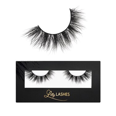 Lilly Lashes Rome 3D Mink Lashes  Mink Eyelashes The Original Lilly Lash Wispy Lashes Natural Look Reusable Eyelashes up to 25x Fluffy Eyelashes Strip Lashes  Lash Glue not Included