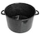 Mirro 775Qt Traditional Vintage Style Black Speckled Enamel Stock Pot with Lid
