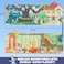 Horizon Group USA Bluey Sticker Playset 2 Sticker Play Scenes 35 Reusable Puffy Bluey Repositionable Stickers for Kids Perfect for Travel ScreenFree Fun