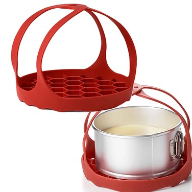 Silicone Sling Lifter Pot Silicone Bakeware Sling As Bakeware Pan Lifter and Roasting RackRedsize65 Inch