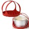 Silicone Sling Lifter Pot Silicone Bakeware Sling As Bakeware Pan Lifter and Roasting RackRedsize65 Inch