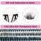 TRZLIFE Eyelash Clusters 72 PCS DIY Individual Lash Extension Create Personal Eyelash Style Easily Super Natural and Comfortable Clear Band NonFriable Reusable False Eyelash Mix 101214mm