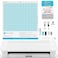 Silhouette Cameo 4 White Bundle with Vinyl Starter Kit Heat Transfer Starter Kit 2 Autoblade 2 24 Pack of Pens Vinyl Tool Kit 130 Designs and Access to Ebooks Tutorials  Classes