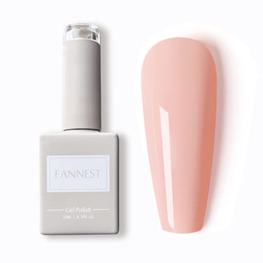 FANNEST Nude Gel Nail PolishSheer Nude Clear Gel Polish Soak Off LED UV Long Lasting Professional DIY Nail ArtDIY Home Gift for Girls