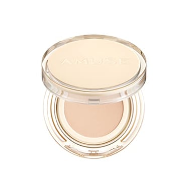AMUSE Dew Jelly Vegan Cushion Foundation 01 SOONSOO  dewy glow longlasting double coverage clean beauty lightweight natural look foundation for sensitive skin hydrating cushion