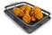EaZy MealZ Crisping Basket  Tray Set  Air Fry Crisper Basket  Tray  Grease Catcher  Even Cooking  NonStick  Healthy Cooking 95 x 13 Gray