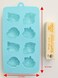 Zoie  Chloe Silicone Ice Tray  Mold for Gummy Bear Jello Chocolate Soap Crayon and More