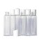 CFS Products 2oz Clear Plastic Empty Squeeze Bottles with White Disc Top Lid  BPAFree  Set of 6  TSA Travel Size 2 Ounce